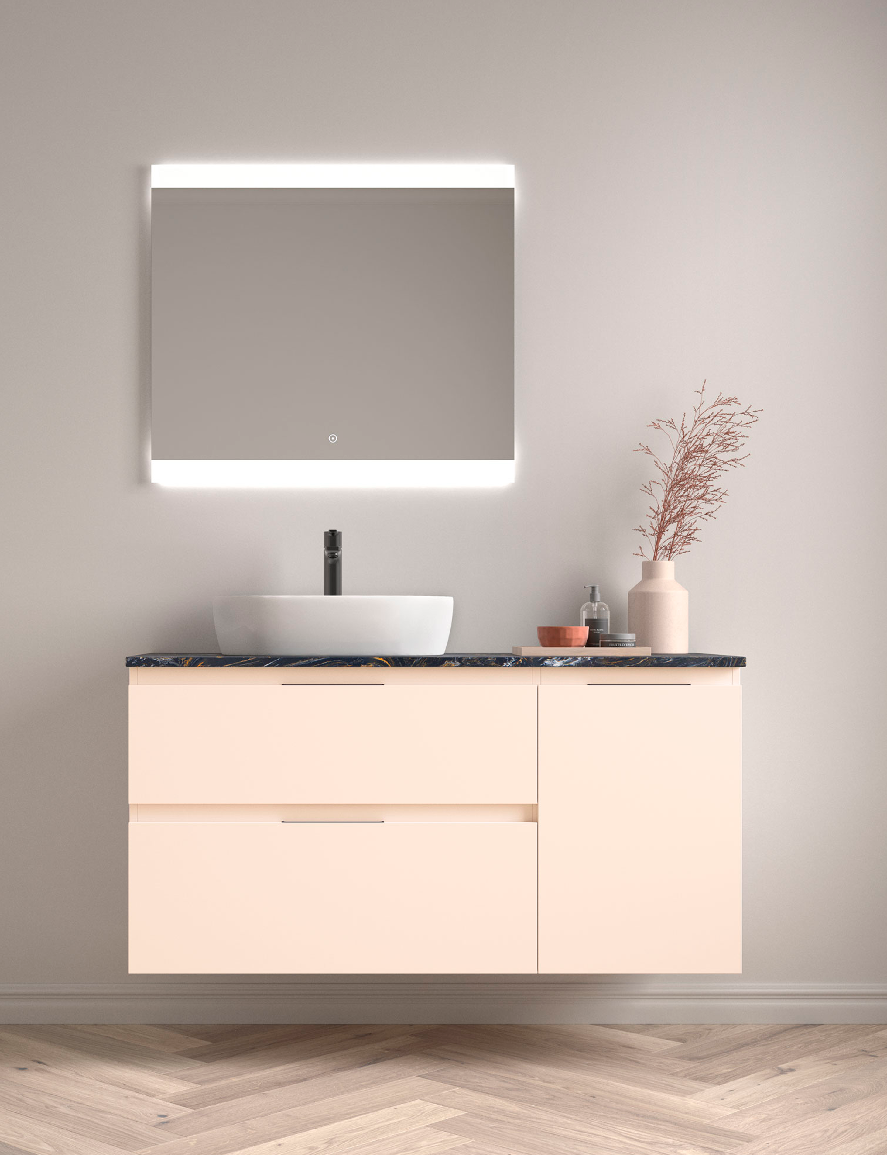 Advance System es la expresión más precisa de personalización. Esta colección ha sido concebida para adaptarse a cualquier espacio y necesidad permitiendo crear muebles completamente a medida.