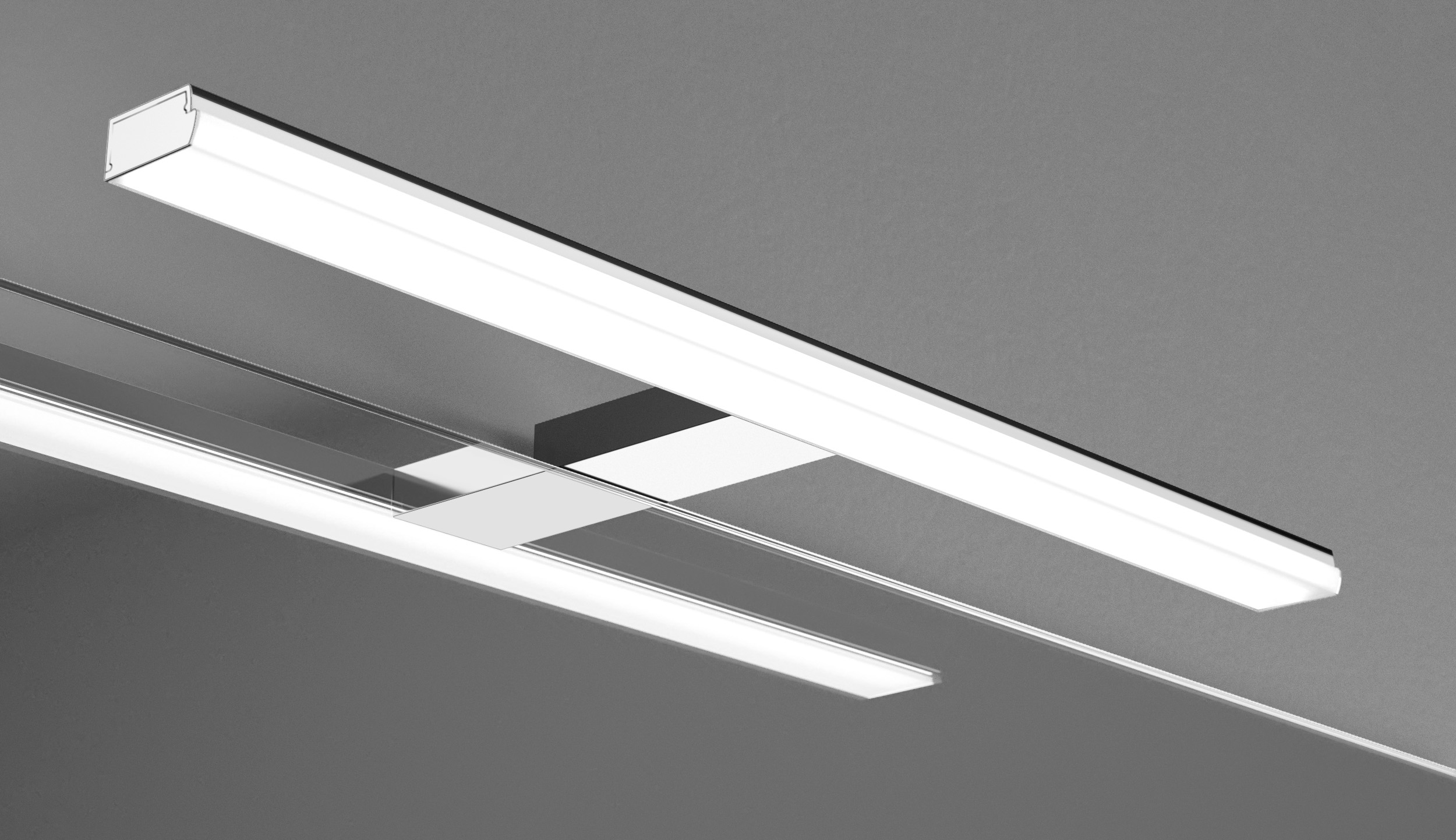 Aplique LED Cromo Elegancia y eficiencia se combinan en este Aplique LED acabado en cromo. Su diseño moderno y su luz homogénea lo hacen ideal para resaltar baños contemporáneos.
