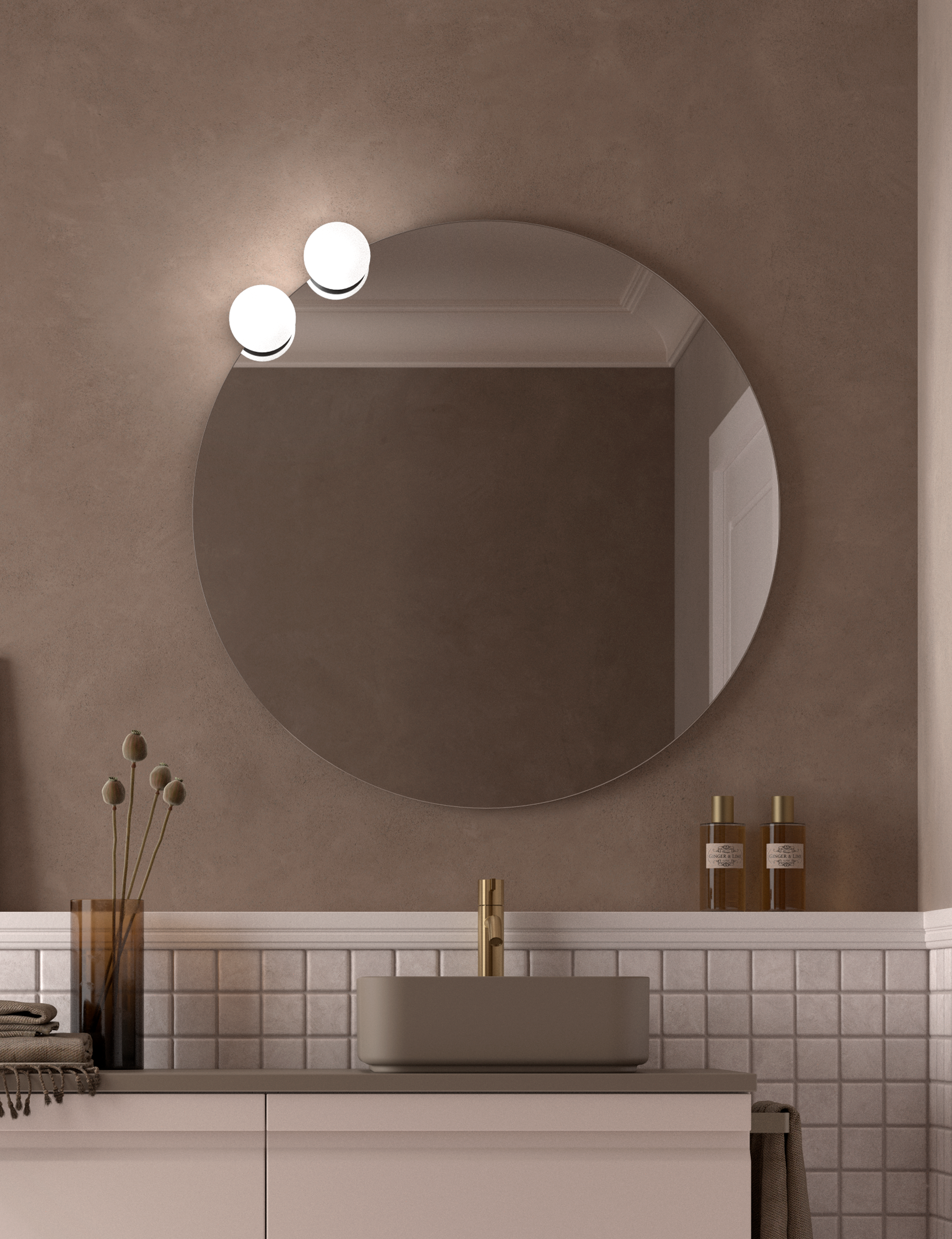 Nuestros apliques para espejos ofrecen una luz suave y elegante, perfectos para crear ambientes acogedores en baños. Diseño moderno y eficiente para todo tipo de estilos.