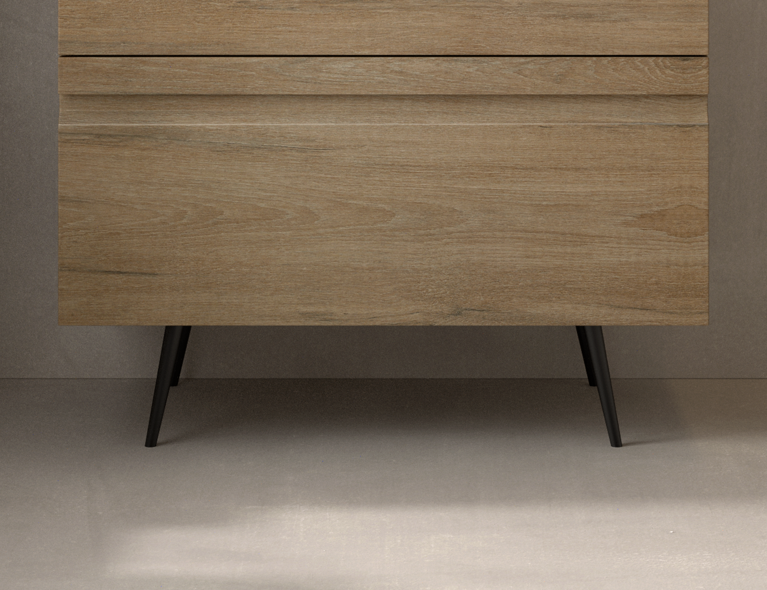 Bancada Stiletto Con una silueta moderna y estilizada, la Bancada Stiletto es la pieza ideal para quienes buscan unir elegancia y funcionalidad en un solo diseño. Sus patas delgadas tipo stiletto ofrecen una apariencia sofisticada y liviana, mientras que su estructura robusta garantiza estabilidad y resistencia en el uso diario. Perfecta para muebles de baño, esta bancada se integra con facilidad en espacios contemporáneos, aportando un toque refinado y actual que realza cualquier ambiente.