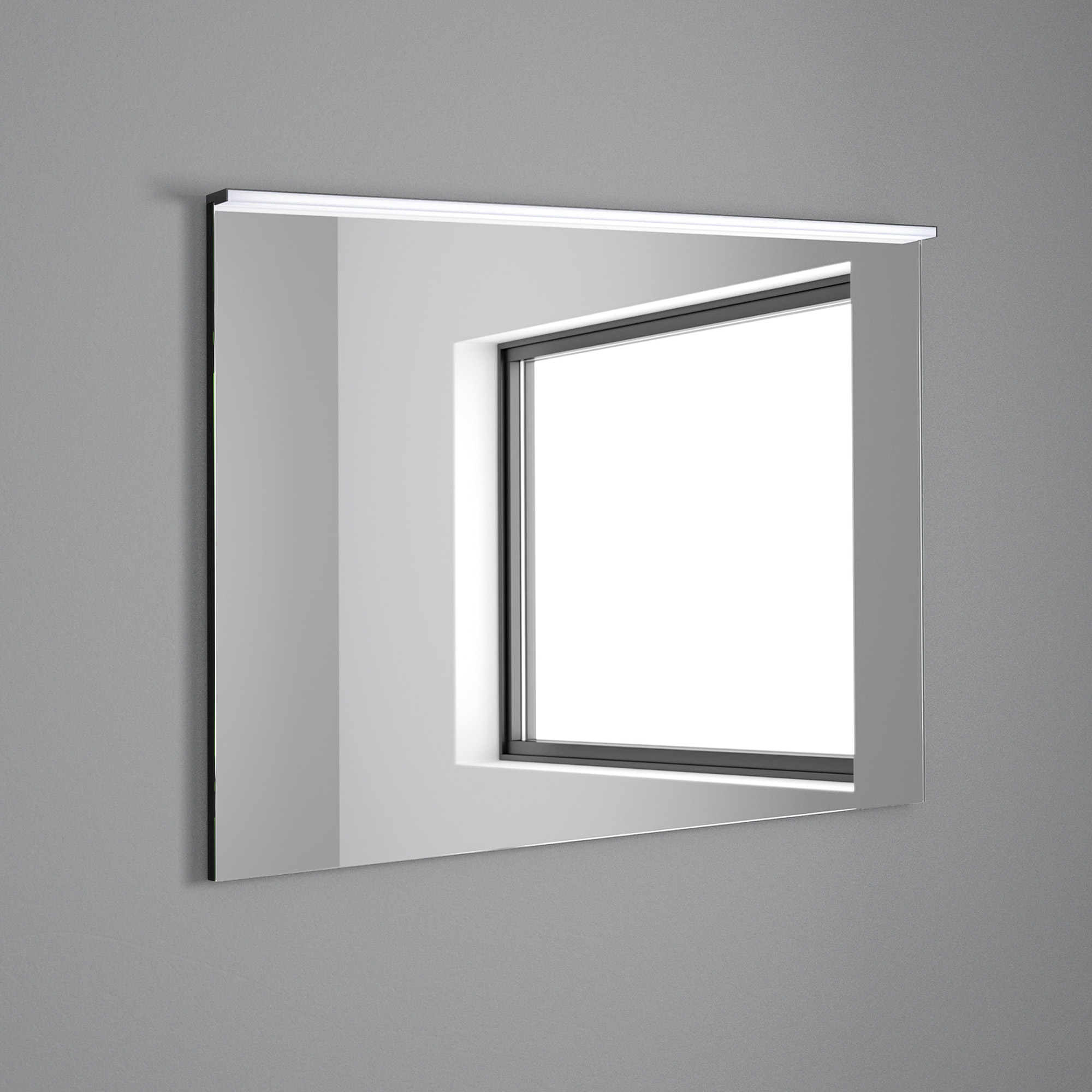 Diseñado con un enfoque en la funcionalidad y la elegancia arquitectónica, el Espejo Sobre Tablero Cornisa LED se presenta como una solución sofisticada y práctica para ambientes de baño. Montado sobre un tablero con cornisa incorporada, este espejo no solo cumple una función estética, sino que también aporta estructura y presencia al espacio. La iluminación LED integrada ofrece una temperatura de luz neutra, ideal para brindar una visibilidad clara y natural, perfecta para actividades diarias como el cuidado personal.