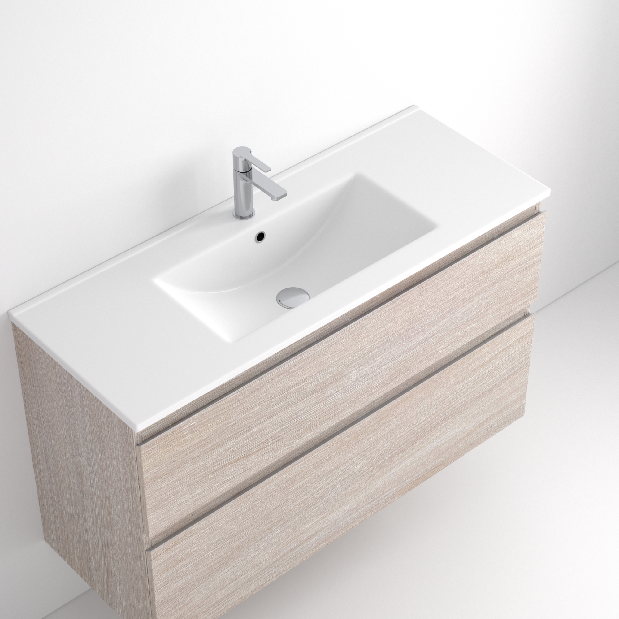 Lavabo Plus Fondo Reducido Compacto y funcional, el Lavabo Plus Fondo Reducido es la solución perfecta para baños pequeños o de cortesía. Su fondo reducido optimiza el espacio sin renunciar al confort ni al diseño, manteniendo una estética equilibrada gracias al seno centrado. Con acabado en brillo y fondo de 39 cm.