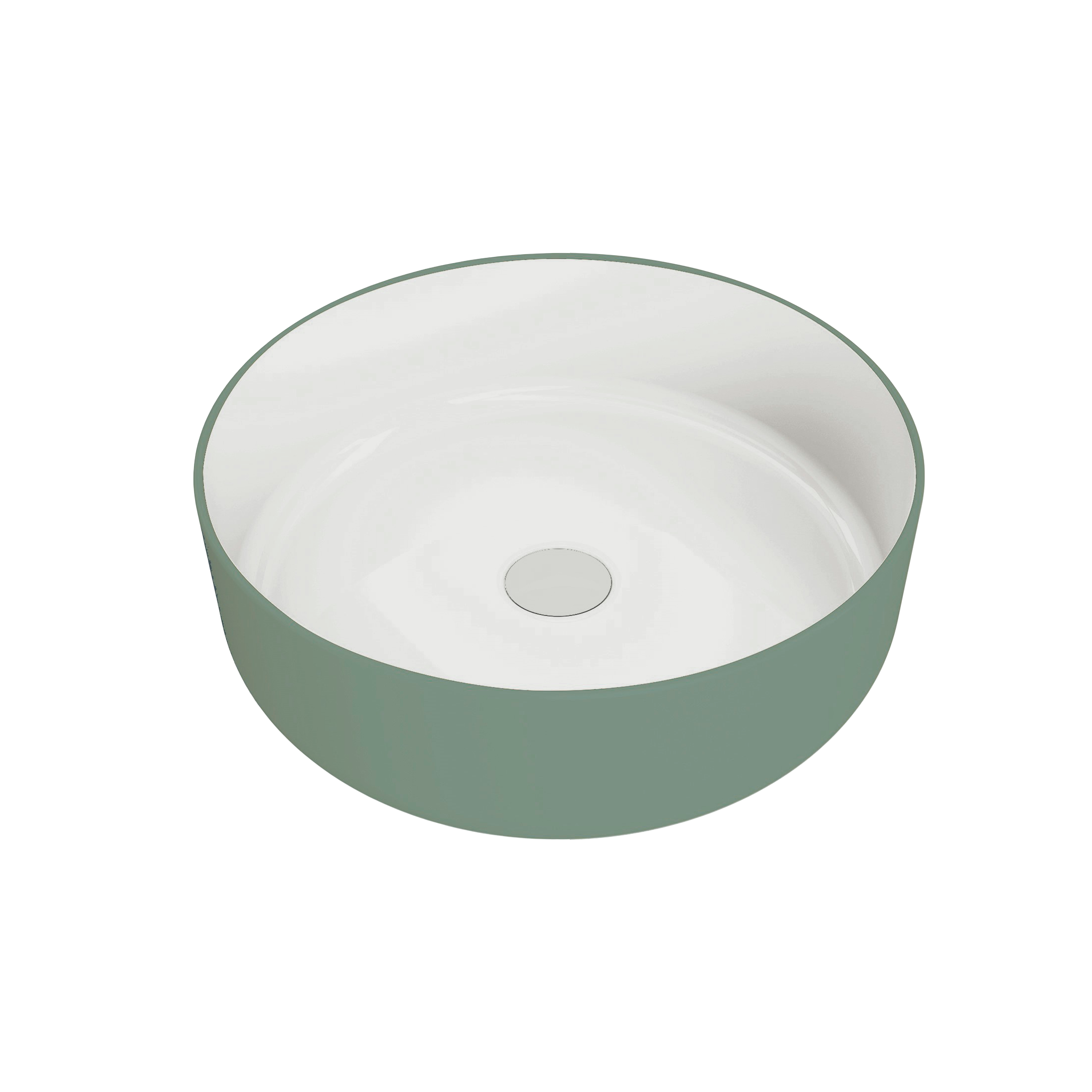 Lavabo Circulo Bicolor Descubre nuestro Lavabo Circulo Bicolor, diseñado para baños contemporáneos que buscan un toque único. Con un acabado exterior mate personalizable y un interior en brillo, este lavabo combina estética y funcionalidad. Su forma redonda aporta suavidad visual y armonía, ideal para espacios modernos y minimalistas.
