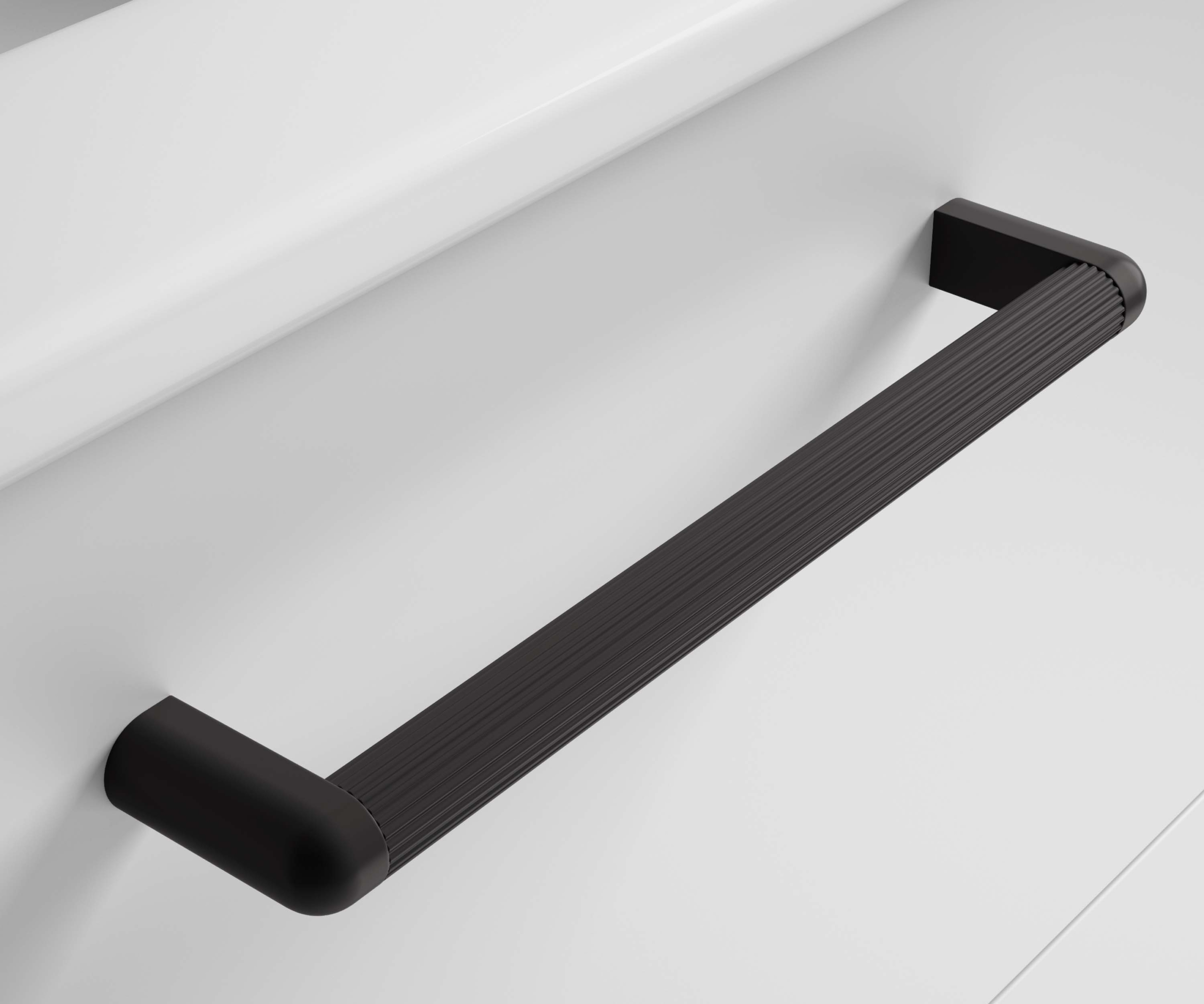 Tirador Rigato rayado disponible en negro, blanco, gris musgo, azul, verde, rojo y marrón – Avila Dos.