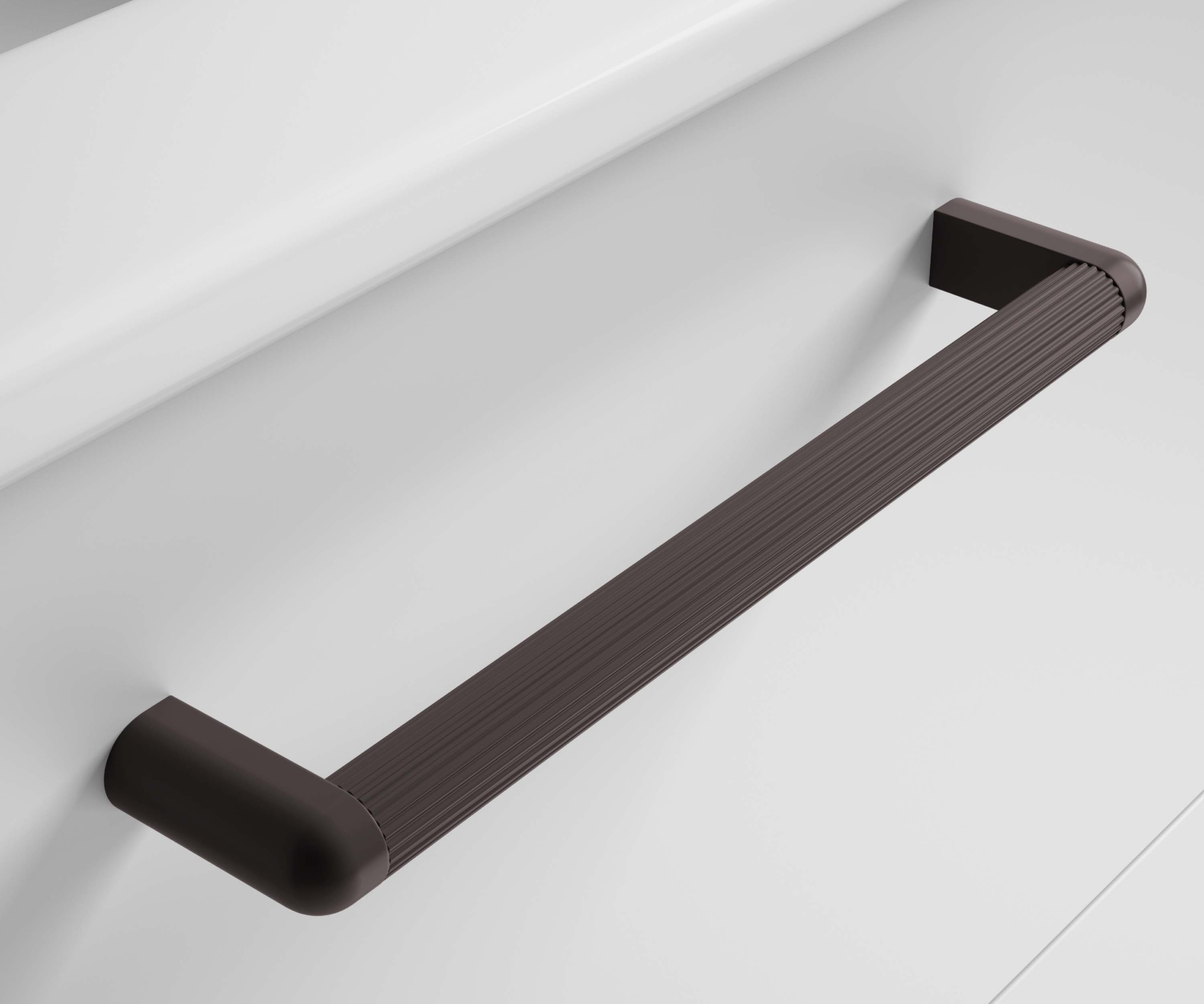 Tirador Rigato rayado disponible en negro, blanco, gris musgo, azul, verde, rojo y marrón – Avila Dos.