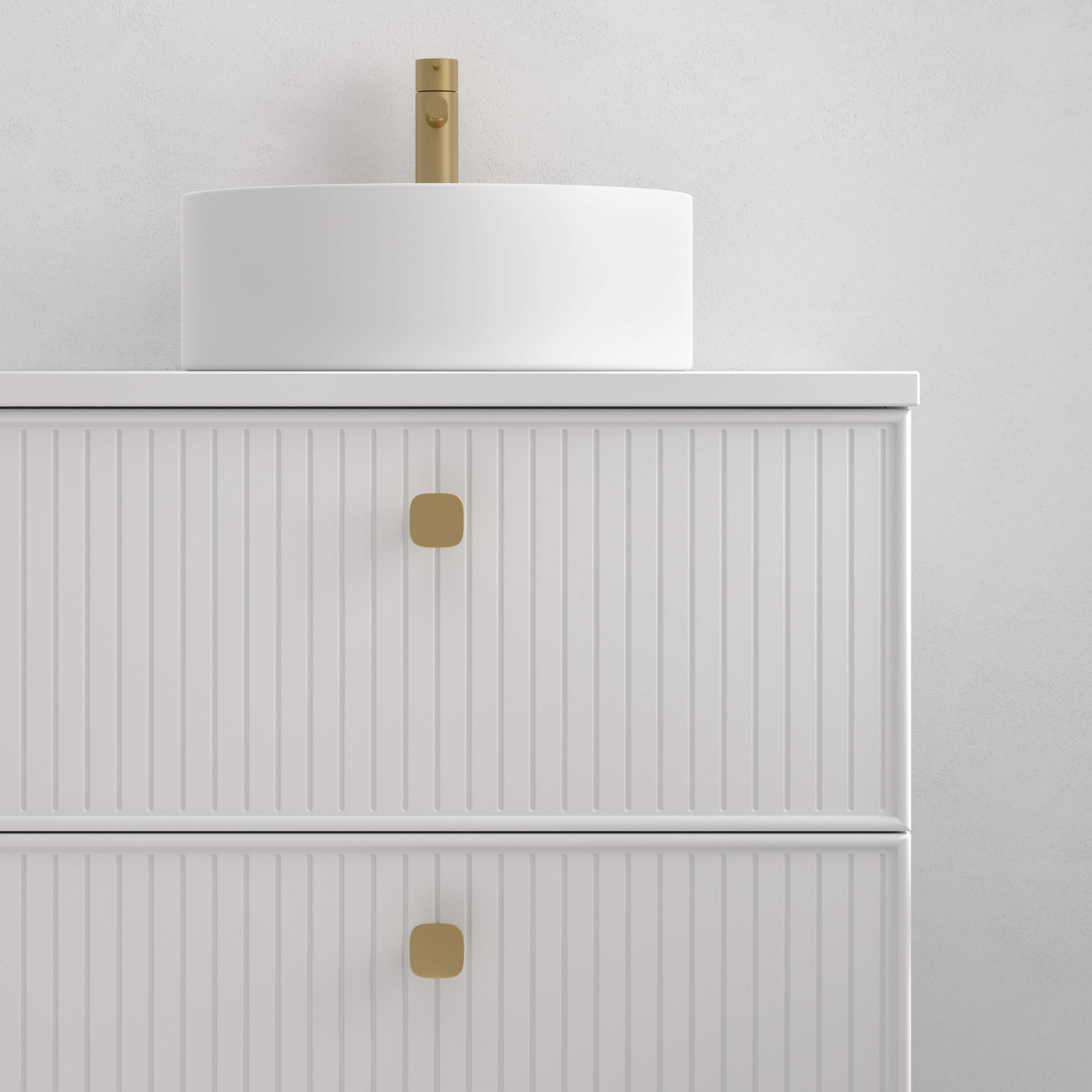 Tirador DOT en blanco, negro y dorado con diseño circular – Avila Dos.