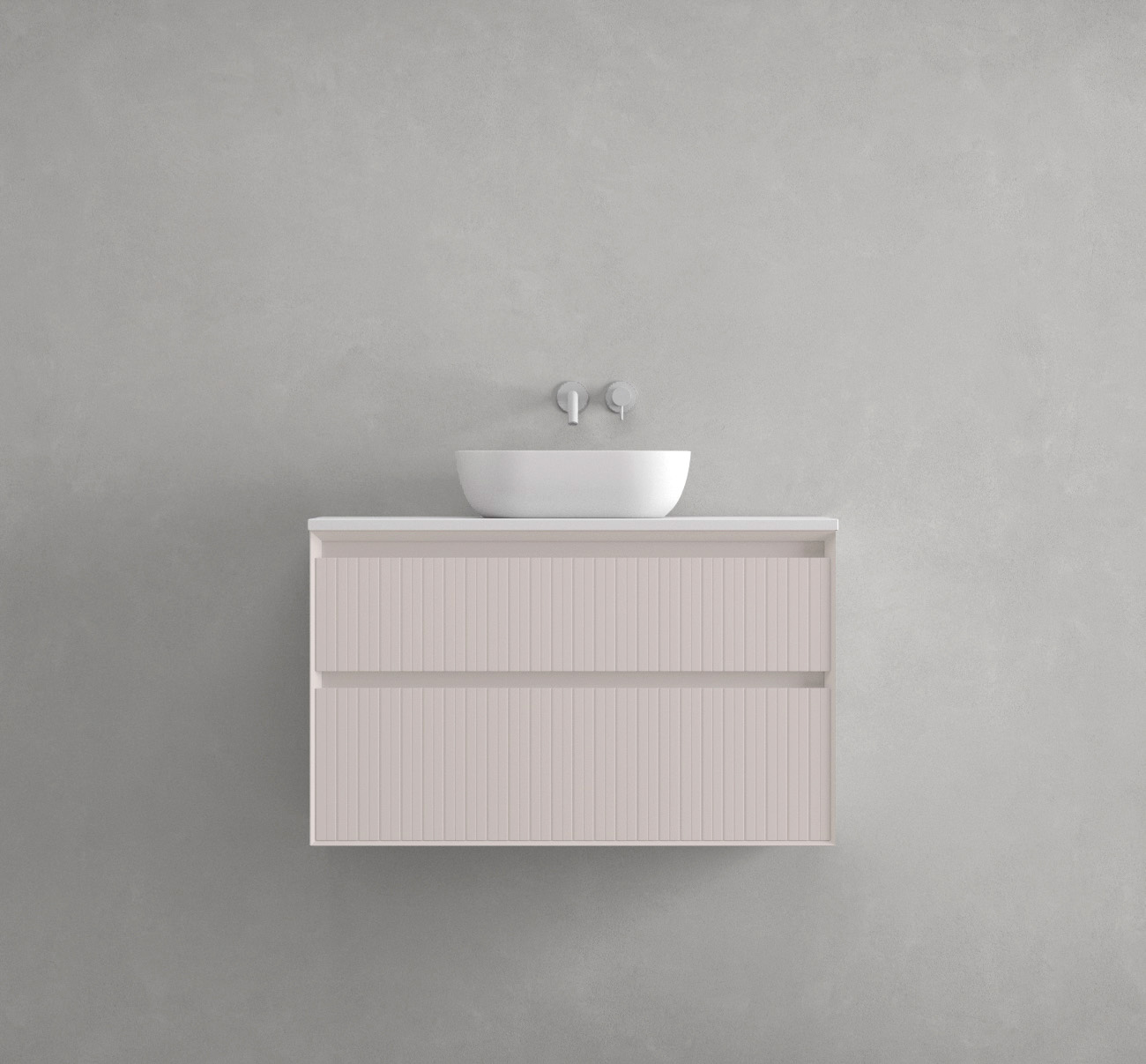 Mueble de baño moderno de la colección Novus de Avila Dos, con líneas elegantes, acabado natural y diseño minimalista que combina funcionalidad y estilo contemporáneo.