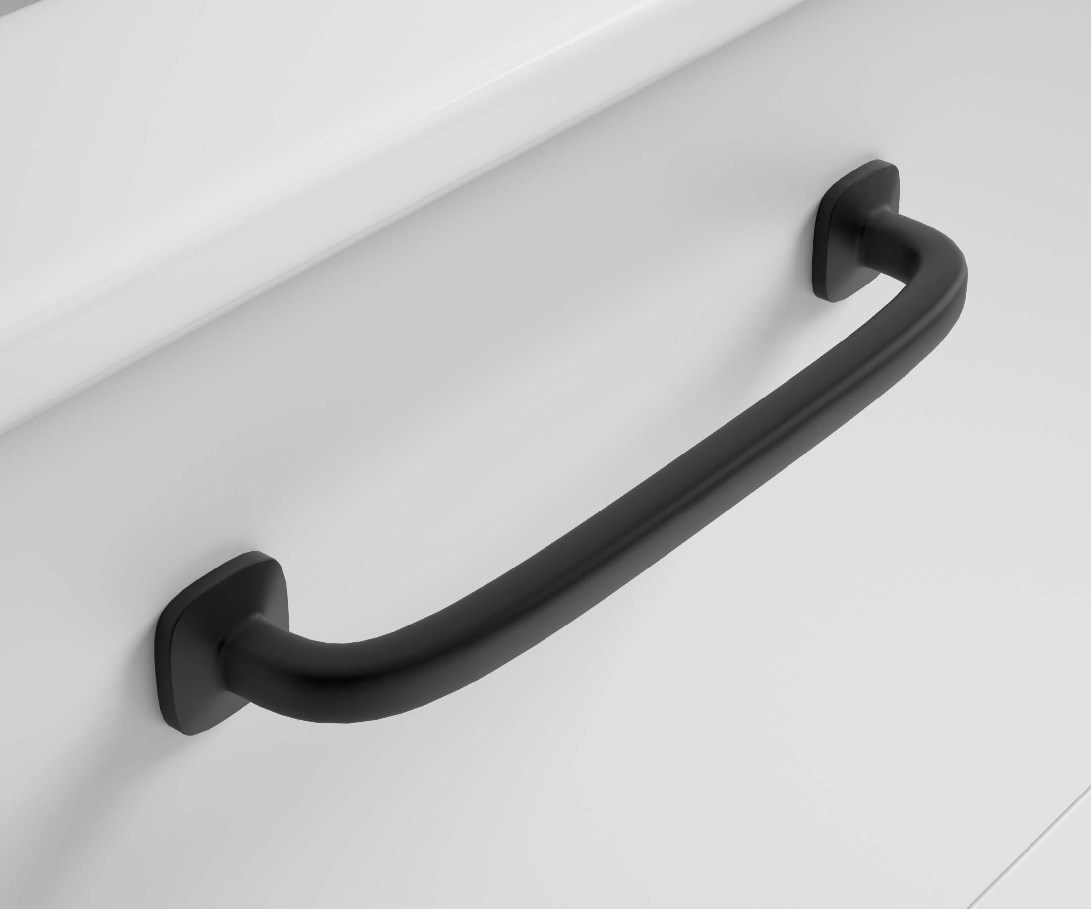 Tirador Line en acabado dorado, blanco y negro con diseño minimalista – Avila Dos.