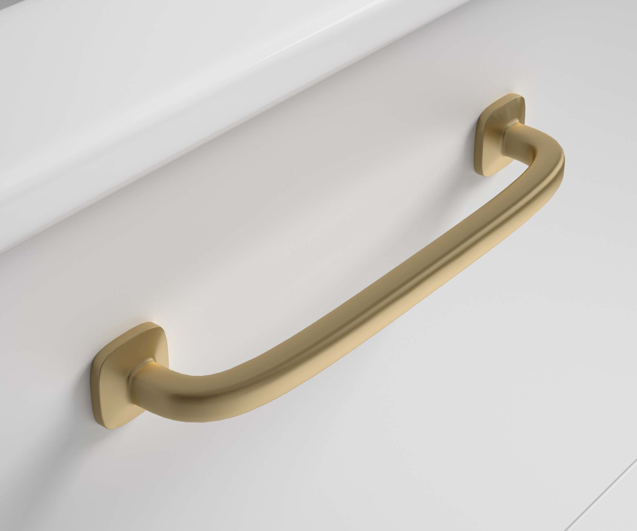 Tirador Line en acabado dorado, blanco y negro con diseño minimalista – Avila Dos.