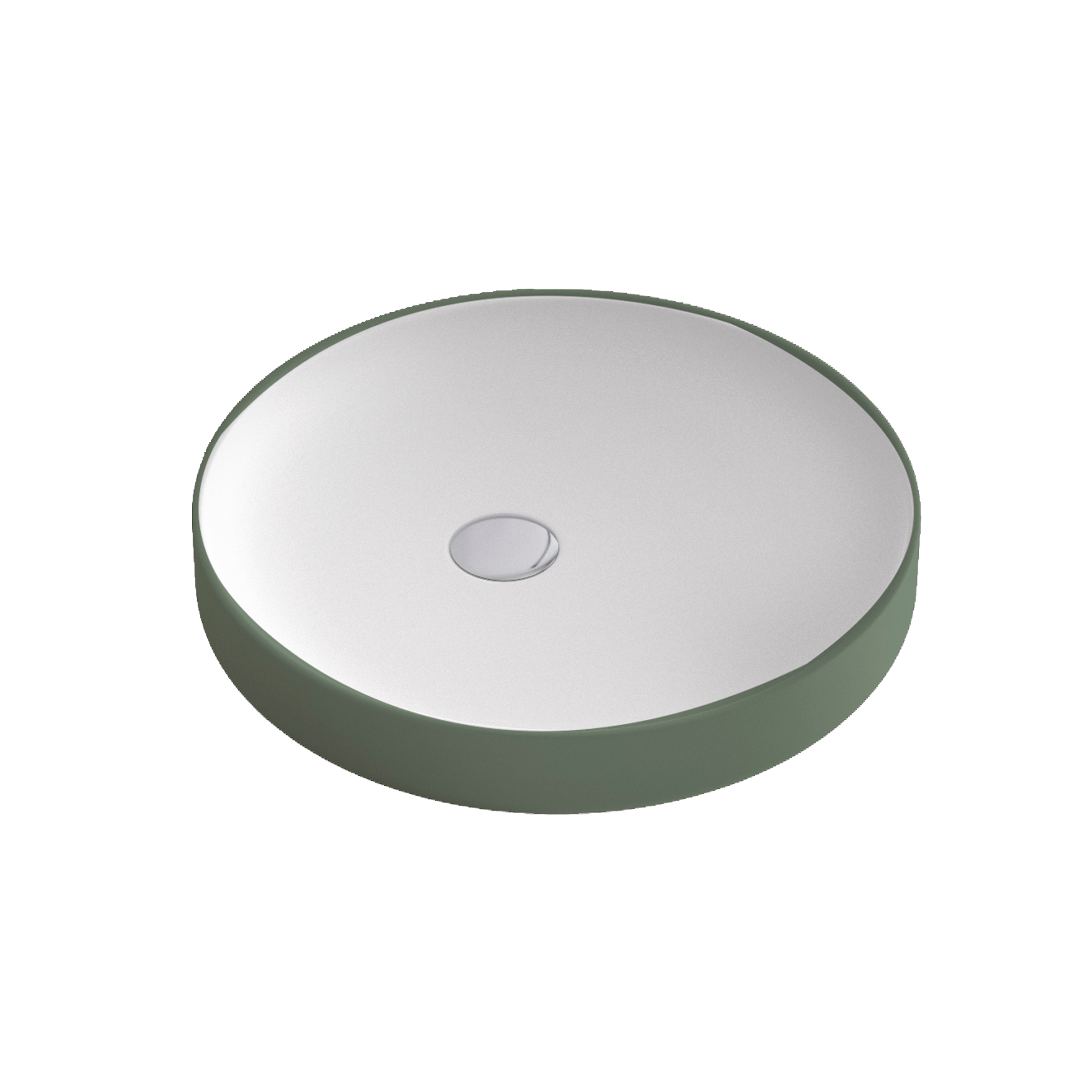 Lavabo Circulo Bicolor Descubre nuestro Lavabo Circulo Bicolor, diseñado para baños contemporáneos que buscan un toque único. Con un acabado exterior mate personalizable y un interior en brillo, este lavabo combina estética y funcionalidad. Su forma redonda aporta suavidad visual y armonía, ideal para espacios modernos y minimalistas.