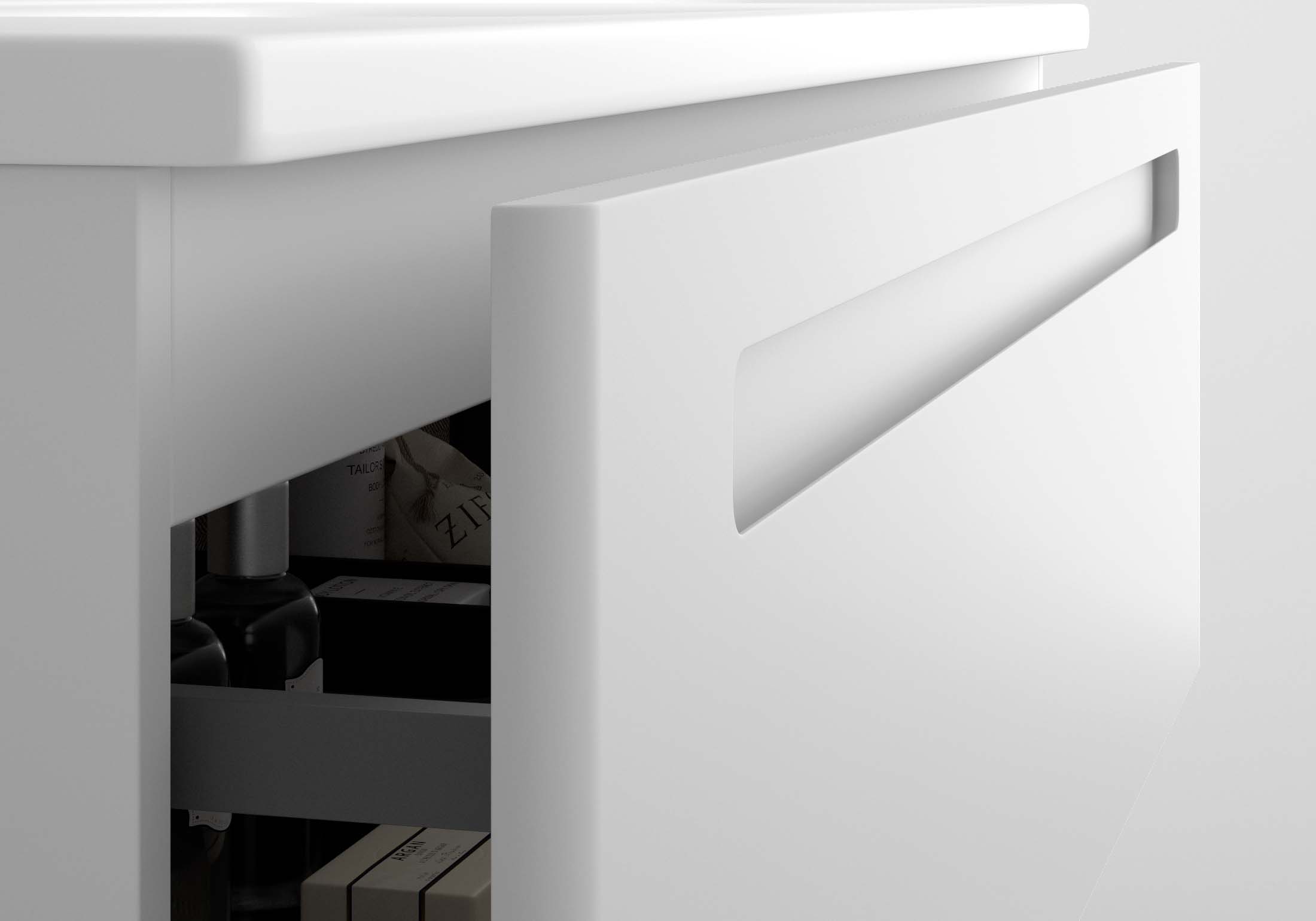 El Lavabo Ávrian S1/S21 combina líneas limpias con un diseño compacto, ideal para baños modernos. Fabricado a medida en Solid Surface, destaca por su resistencia y tacto. Disponible con opción de seno desplazado a izquierda o derecha y de doble seno desde 121 cm. Su estilo minimalista encaja en espacios contemporáneos. Perfecto para quienes buscan funcionalidad y elegancia.